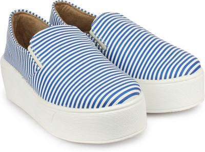 

Shoetopia Slip On Sneakers For Women(Blue