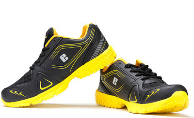 

Elligator ELG-1436 Black & Yellow Stylish Running Shoes For Men(Black