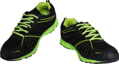 

Firefox Running Shoes For Men(Black), Black/green