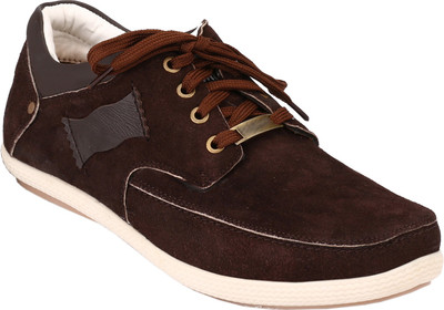 

Rocozo RZ Leather Casual Shoes For Men(Brown, Black
