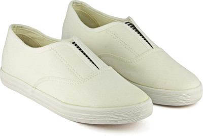 

DeVEE Yuanbo Plain White Casuals For Women(White