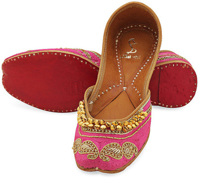

Paduki Ethnic Footwear Party Wear For Women(Pink, Gold, 04;pink