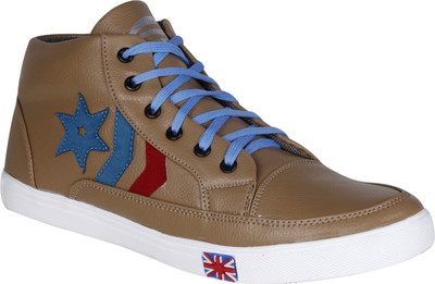 

Kraasa Long Sports Canvas Shoes For Men(Tan