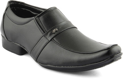 

DK Derby Kohinoor Black Slip On For Men(Black)