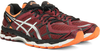 

Asics GEL-KAYANO 21 Running Shoe For Men(Maroon, Deep ruby/silver/hot orange
