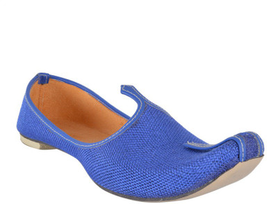 

DFR Fine Blue Jute Jutti Jutis For Men(Blue, 04 blue