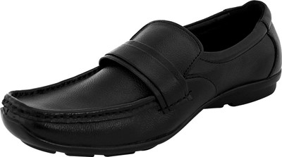 

Feather Leather Genuine Leather Black Formal Shoes 053 Corporate Casuals For Men(Black