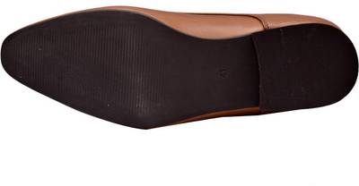 Hirel's Mens Tan Leather Derby Lace Up Shoes