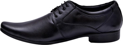 

John Karsun Real Leather Lace Up Shoes For Men(Black)