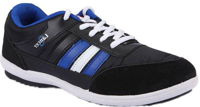 

Lancer Walking Shoes For Men(Black), Black-blue