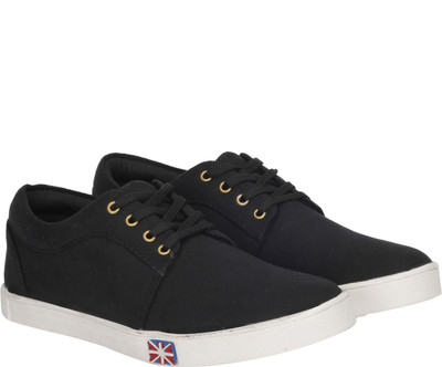 

Knot n Lace Premium Canvas Shoes For Men(Black