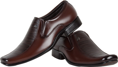 26% OFF on TFW Ox 2334 Slip On Shoes For Men(Brown)