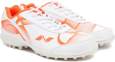 

Nivia Mitch Cricket Shoes For Men(White, Orange, Wht/org