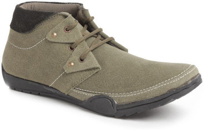 11% OFF on Foot n Style fs133 Casual Boots For Men(Green)