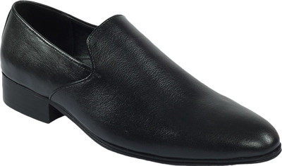 

Shoe Bazar Leather Sole Slip On Shoes For Men(Black