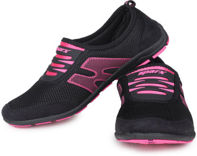 

Sparx Stylish Blacl & Pink Running Shoes For Women(Black, Pink