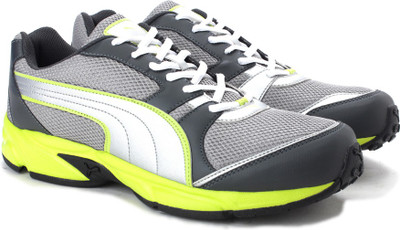 Puma Strike Fashion III IDP Running Shoes For Men(Grey, Dark shadow-sulphur spring-puma silver
