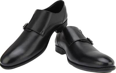 Brigit Business Shoes Black Monk Strap