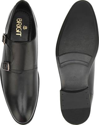 Brigit Business Shoes Black Monk Strap
