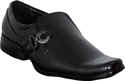 

Adjoin Steps Buckle Formal-01 Slip On Shoes For Men(Black