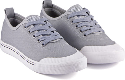 

DeVEE Old Pro-School Trainer Grey Canvas Shoes For Women(Grey