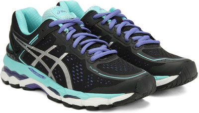 

Asics GEL-KAYANO 22 Running Shoes For Women(Black, Black/onyx/pool blue