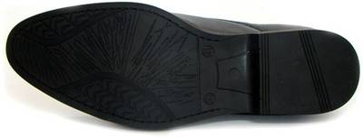 ASM Black Leather Oxford Shoes Lace Up