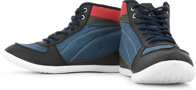

Globalite Slide High Ankle Sneakers For Men(Navy, Red)