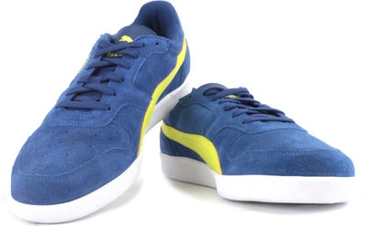 Puma Icra Trainer SD Men Sneaker For Men(Blue, Yellow, Limoges-sulphur spring