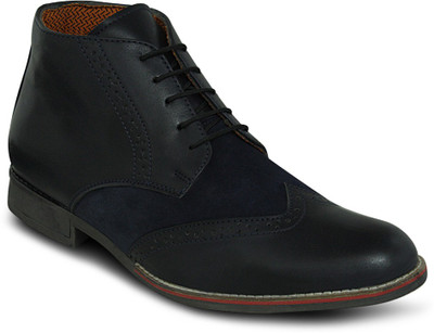 

Get Glamr Designer Brogue Boots For Men(Blue)