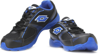 lotto men black running shoes