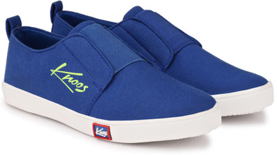 

Knoos Elara Slip On Canvas Shoes Loafers For Men(Blue