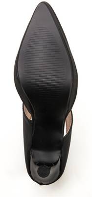 Marc Loire Marc Loire Women's Solid Black Zipper Heels Bellies