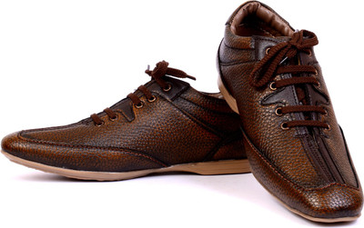 

Sam Stefy Textured Beige Casual Shoes For Men(Tan)