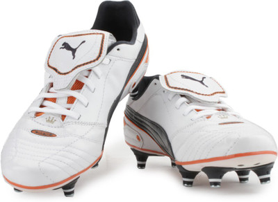 

Puma King Finale SG Running Shoes For Men(White, White-dark navy-team orange