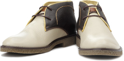 

tZaro Zig23 Corporate Casuals For Men(Beige, Brown), Cream;choco