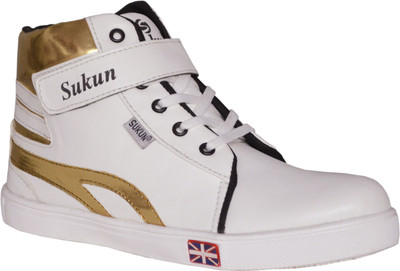 

Sukun Sneakers For Men(White, Gold, Whitegold