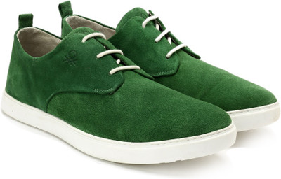 

United Colors of Benetton Men Corporate Casuals For Men(Green, 902