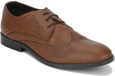 

Arden Oliver Wing Cap Derby Lace Up Shoes For Men(Tan