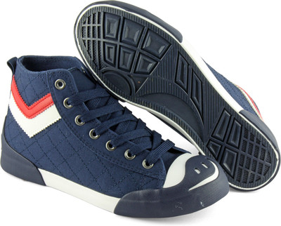 

DeVEE Always Keep Smiling 2.0 Navy-Red Anklet Sneakers For Women(Navy, Red