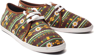 

Nell Canvas Shoes For Women(Brown, Green, Yellow)