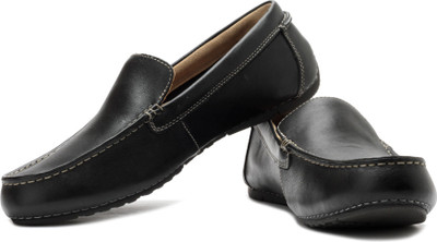

Clarks Marcos Flow Genuine Leather Slip On Shoes For Men(Black, Black leathe