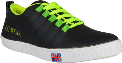 

Ezywear Canvas Shoes For Men(Black, Green