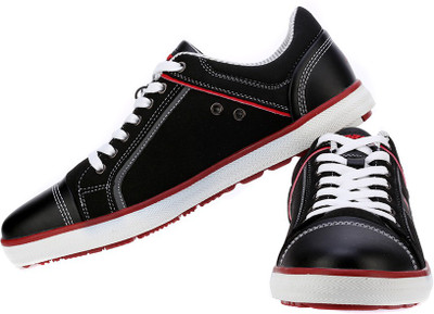 Sparx Stylish Black Red Canvas Shoes For Men(Black, Red)