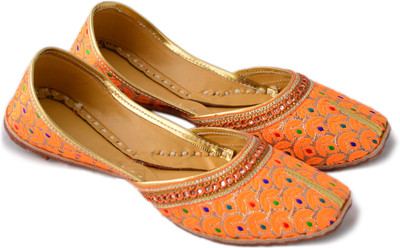 

Myra Party Wear Jutis For Women(Orange)