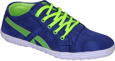 

Smoky Blue Canvas Casual Shoes For Men(Blue