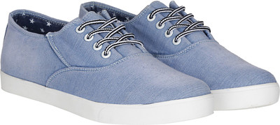 

Kraasa Premium Denim Sneakers For Men(Blue, White, Sky