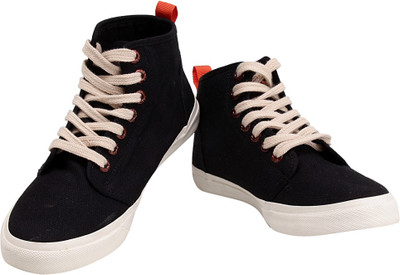 

Sparx Awesome Black Canvas Shoes For Men(Black, White