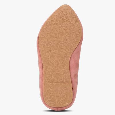 Addons Addons Floral Sequins Suede Ballerinas Bellies