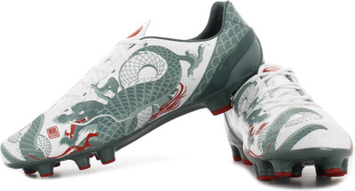 

Puma evoSPEED 4.3 Graphic FG Football Shoes For Men(Grey, White), 01;white;sea pine;high risk red